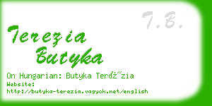terezia butyka business card